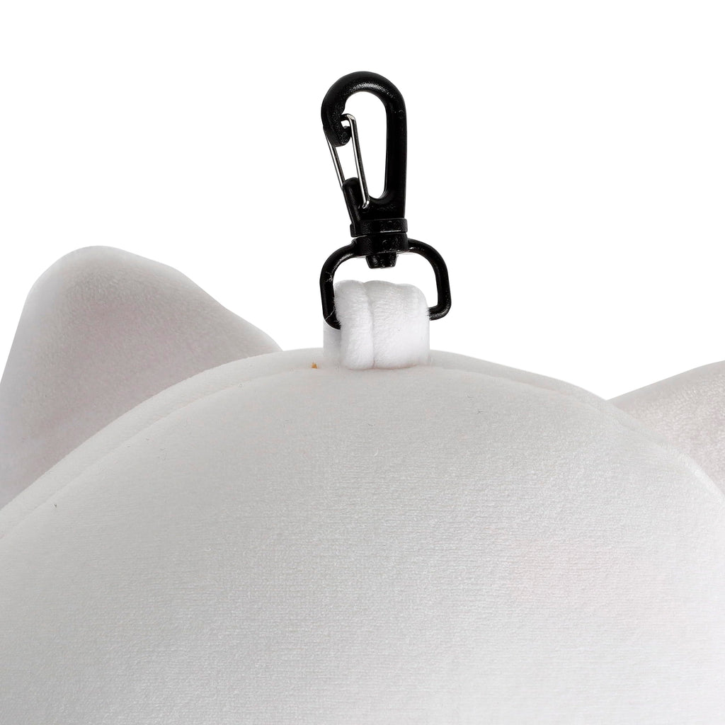 Relaxeazzz Maneki Neko Lucky Cat Round Plush Travel Pillow & Eye Mask Relaxeazzz