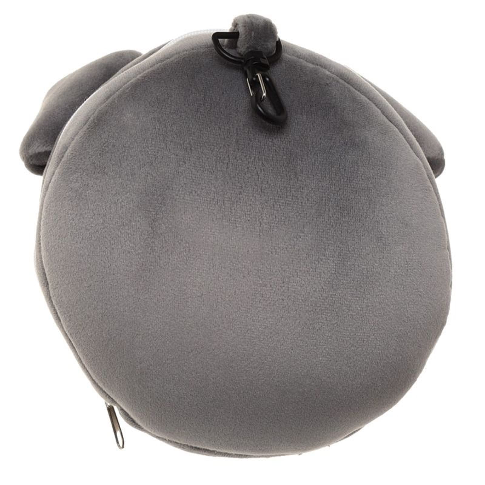 Relaxeazzz Dog Squad Lucky Cat Round Plush Travel Pillow & Eye Mask Puckator