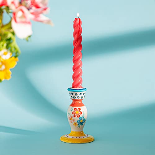 Sass & Belle Folk Floral Candlestick Holder Sass & Belle