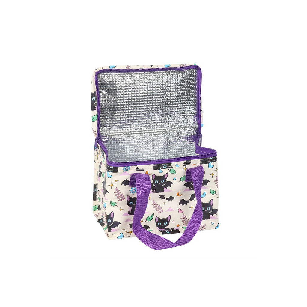 Cute and Creepy Cat Print Lunch Bag