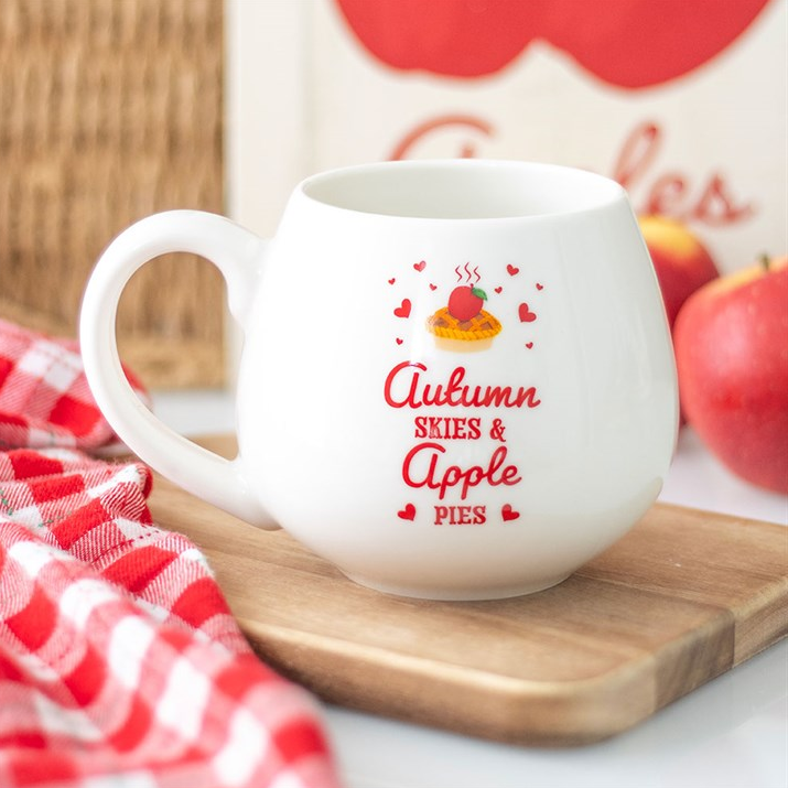 Autumn Skies & Apple Pies Rounded Ceramic Mug