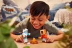 Mattel Minecraft Game, Creator Series Action Figures and Accessories, Camp Enderwood Steve and Mob Figures Mattel