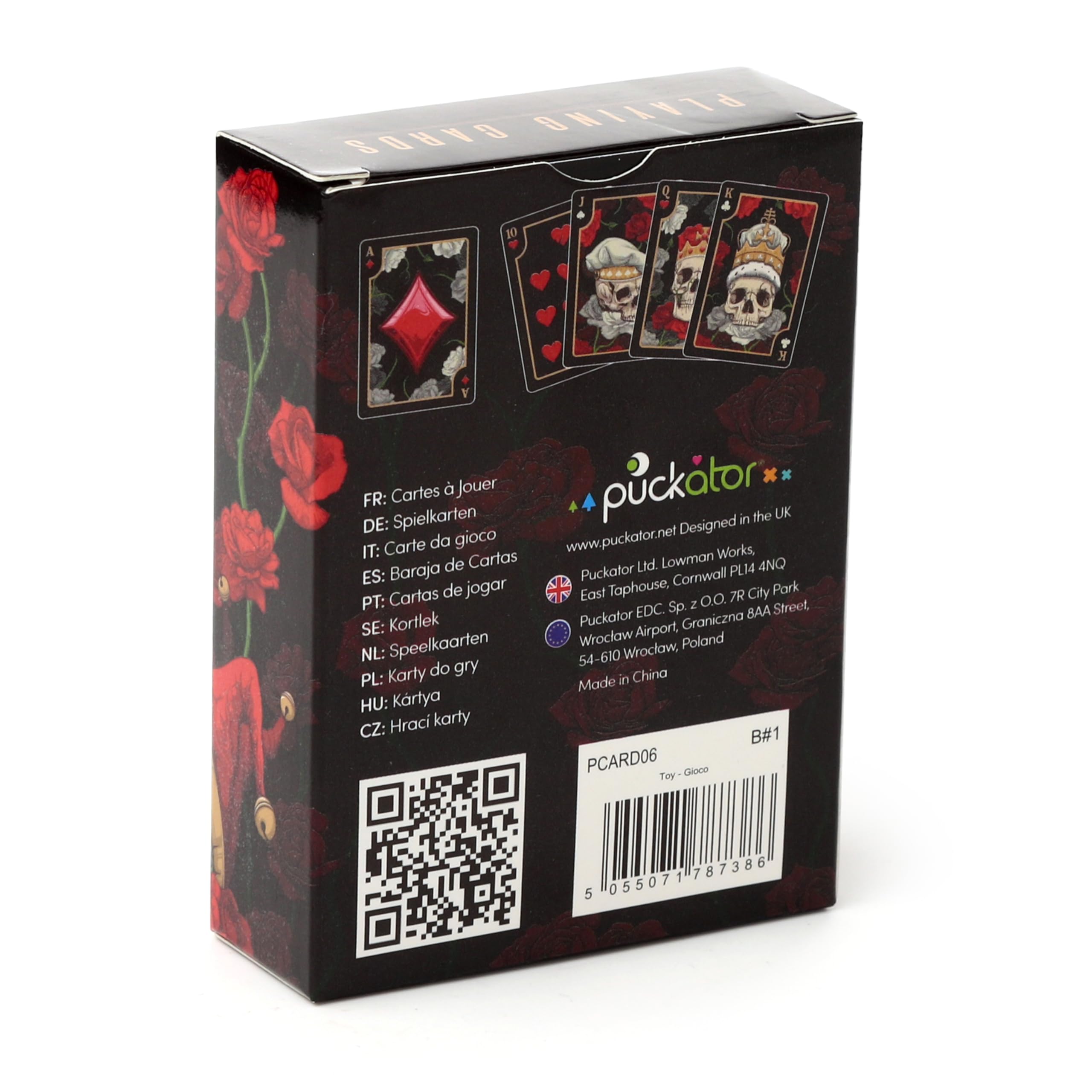 Puckator Skulls and Roses Standard Playing Card Deck Puckator