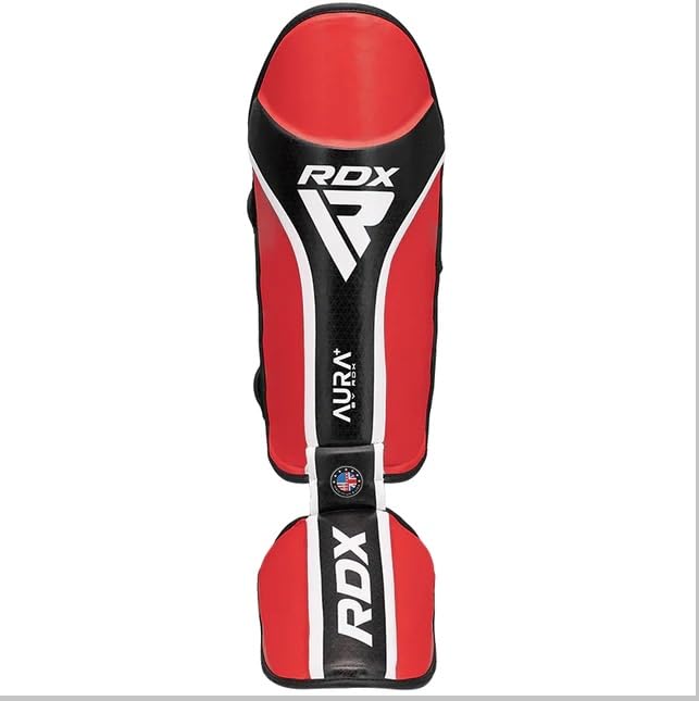RDX Shin Instep Aura Plus T-17 Red/Black-XL RDX