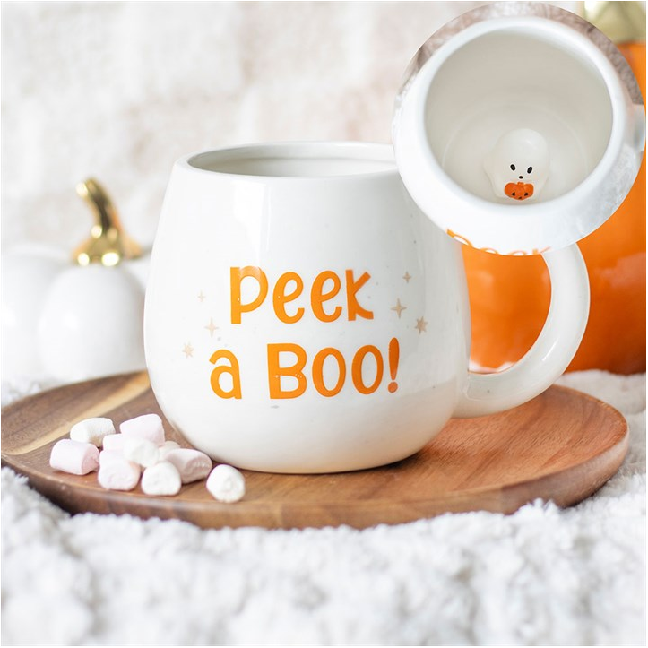 Peekaboo Ghost Rounded Mug