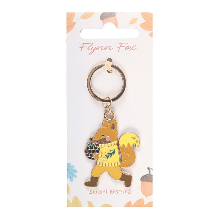 Flynn Fox Alloy & Enamel Keyring