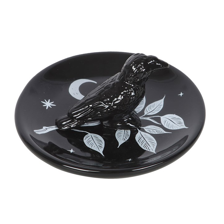 Mystic Raven & Moon Trinket Dish