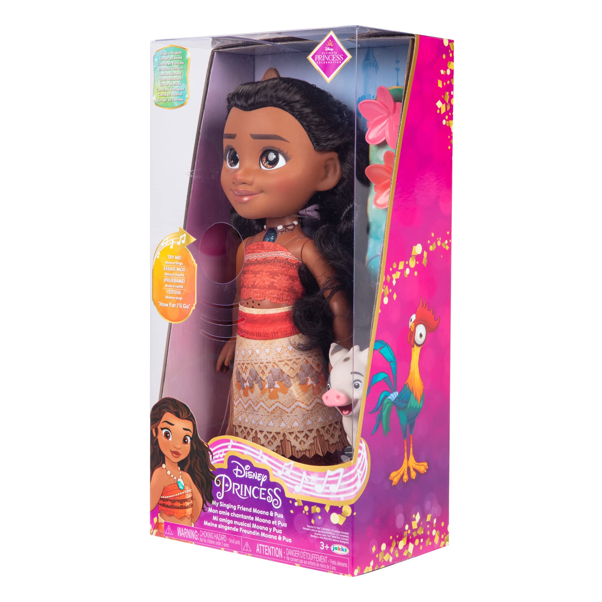 Jakks Pacific Disney Moana 2 My Singing Friend Moana Doll & HeiHei Figure Jakks Pacific