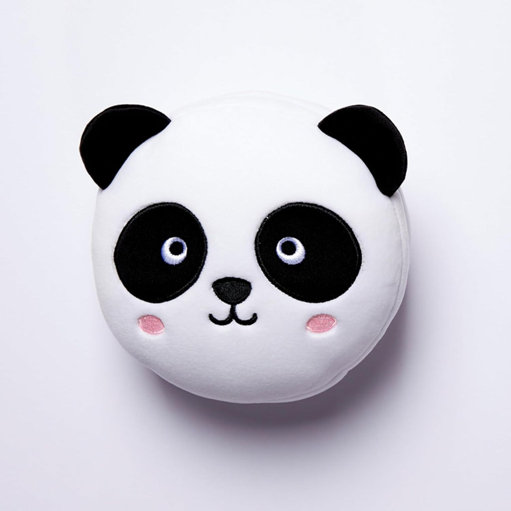 Relaxeazzz Panda Round Plush Travel Pillow& Eye Mask Relaxeazzz