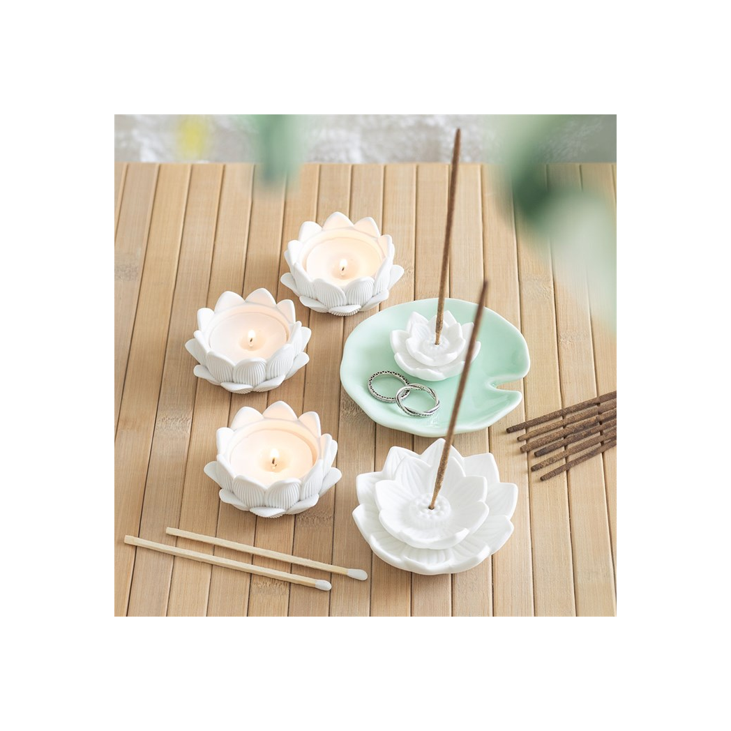 Lotus Flower Incense Stick Holder and Trinket Dish