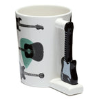 Puckator Headstock Guitar Ceramic Shaped Handle Mug Puckator