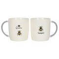 Queen Bee and Bee Keeper Mug Set – Set of 2, 370ml