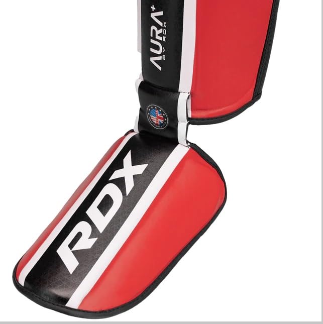 RDX Shin Instep Aura Plus T-17 Red/Black-XL RDX