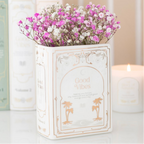 White Book Shaped Vase