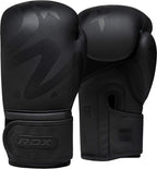 RDX Boxing Gloves Sparring Muay Thai Pro Training, Maya Hide Leather, Kickboxing Heavy Punching Bag Focus Mitts Pads Double End Ball Workout, MMA Fitness Gym Bagwork, Ventilated Palm, Men RDX