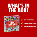 Professor Puzzle Movie Locations 1000 Piece Film Trivia Puzzle Game Professor PUZZLE