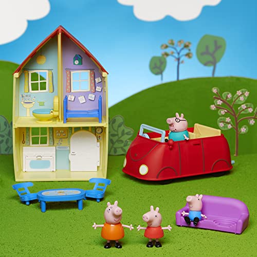Peppa Pig Peppa’s Playset Pre-school Toy Includes 1 Figure, 5 Accessories, Carry Handle Peppa Pig
