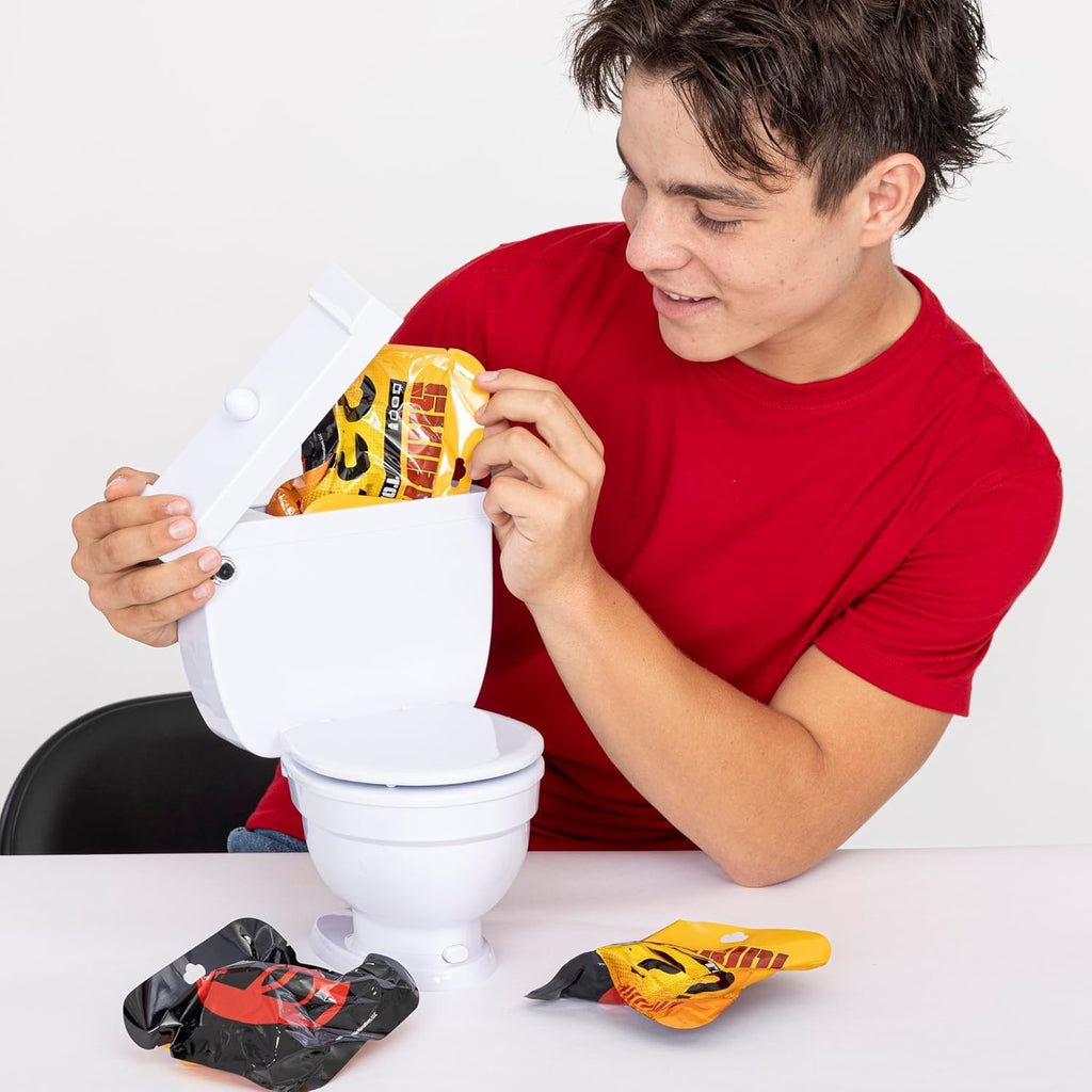 Bonkers Toys Skibidi Toilet Mystery Toilet with Surprise Toys to Discover inside