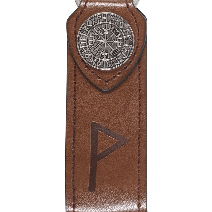 Joy Viking Rune Faux Leather Keyring