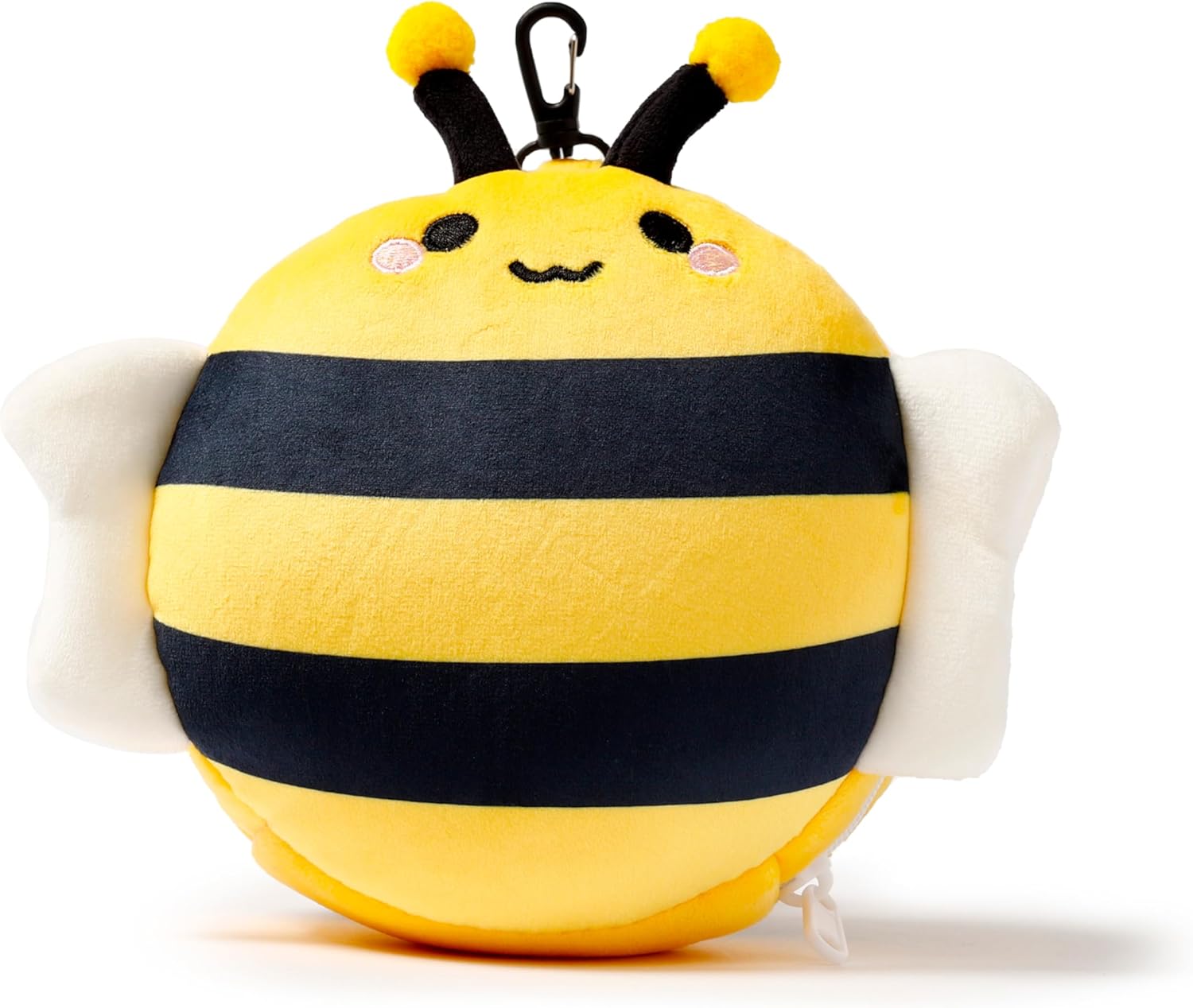 Relaxeazzz Adorabugs Bee Round Plush Travel Pillow & Eye Mask Relaxeazzz