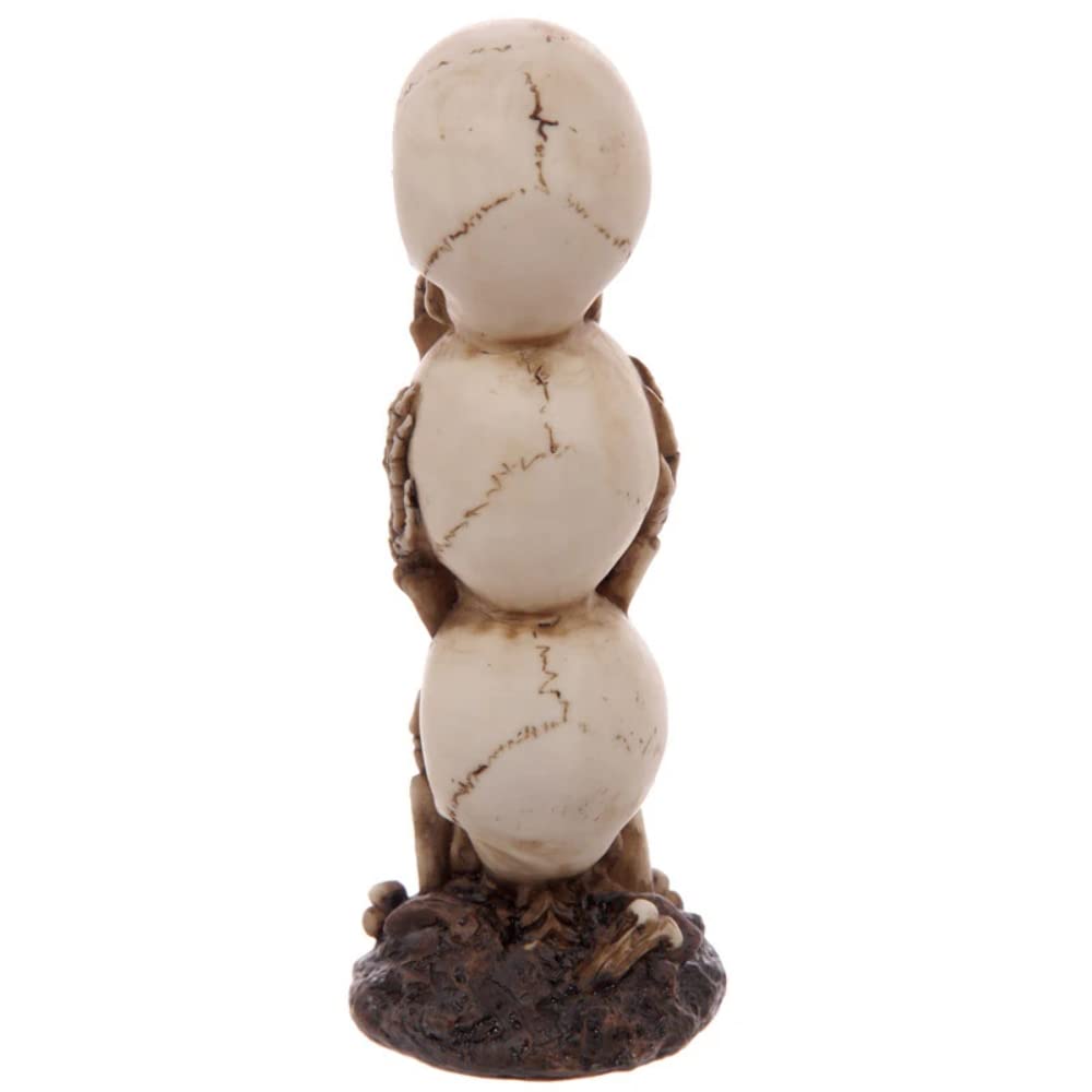Puckator Skull Totem Hear No Speak No See No Evil Home Decoration Puckator