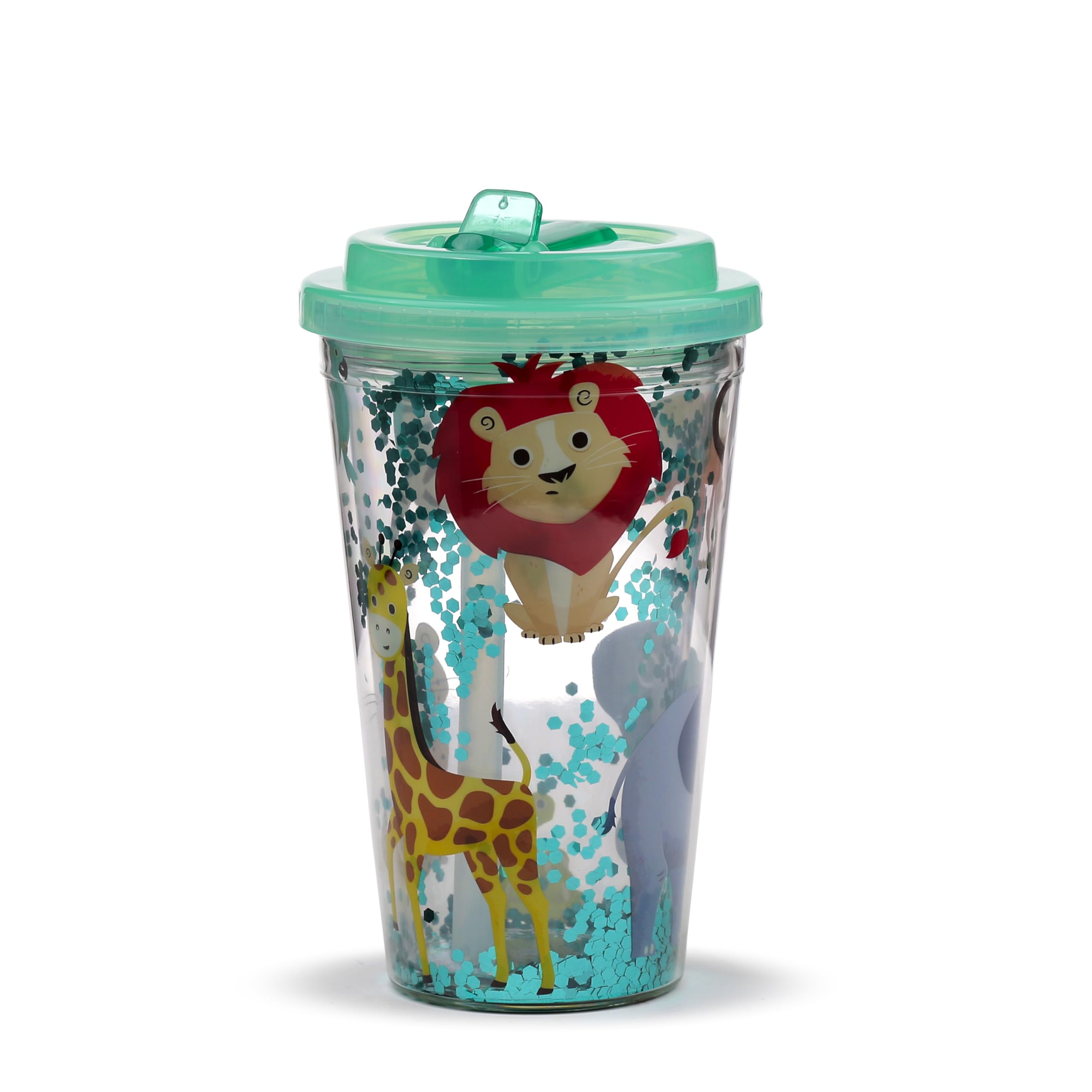 Puckator Zooniverse Double Walled Cup & Straw Puckator