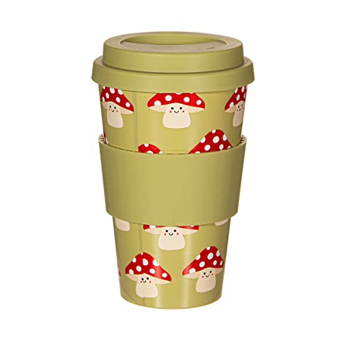 Sass & Belle Mushroom Travel Coffee Cup Sass & Belle