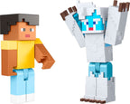 Mattel Minecraft Game, Creator Series Action Figures and Accessories, Camp Enderwood Steve and Mob Figures Mattel