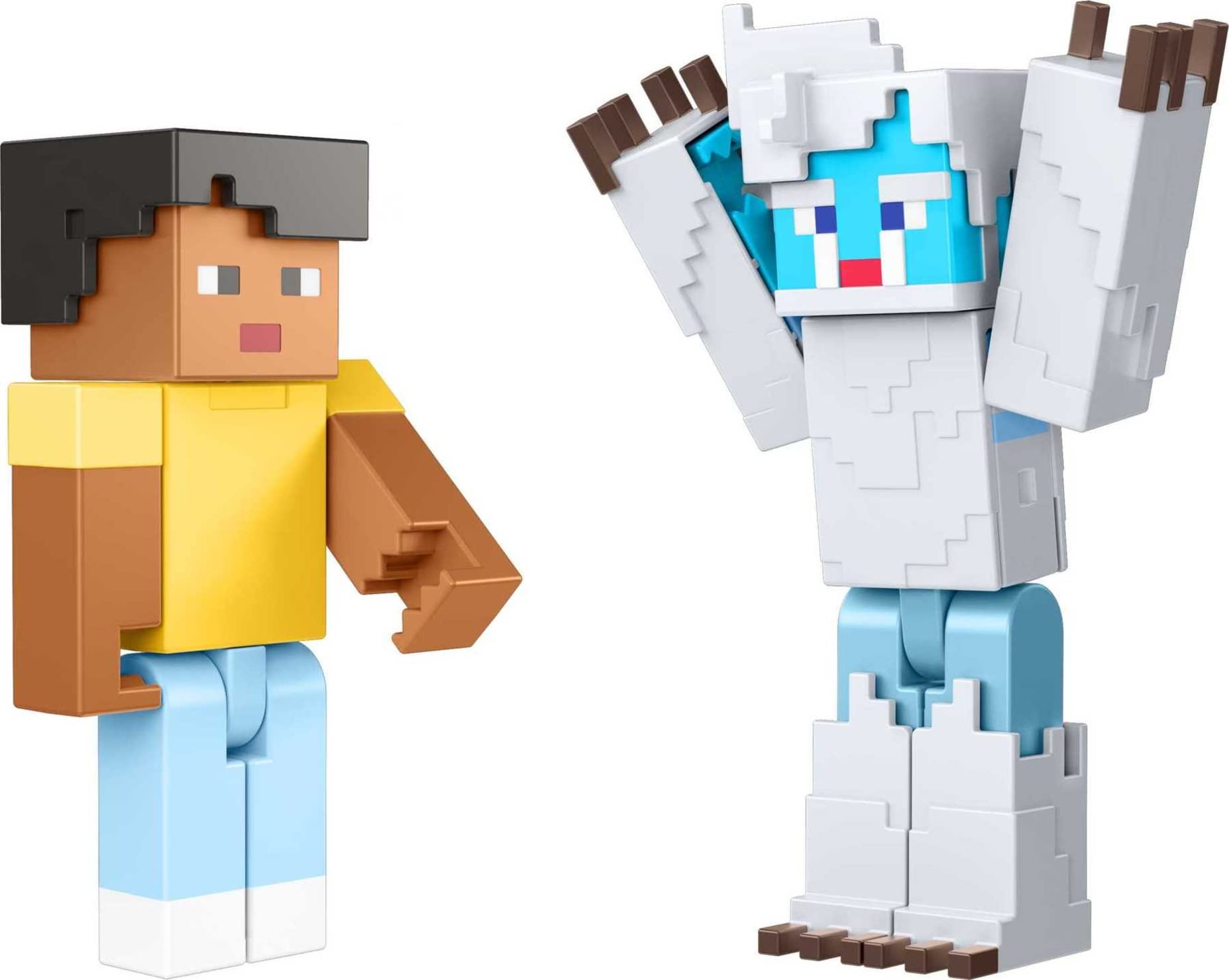 Mattel Minecraft Game, Creator Series Action Figures and Accessories, Camp Enderwood Steve and Mob Figures Mattel