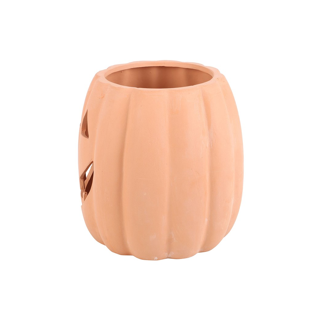 Terracotta Cut Out Pumpkin Decoration 25cm