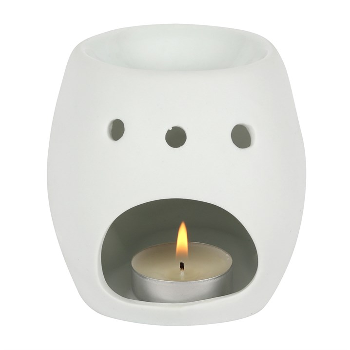 White Skull Oil Burner