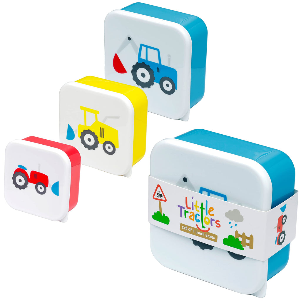 Puckator Litte Tractor Lunch Box set of 3 Puckator