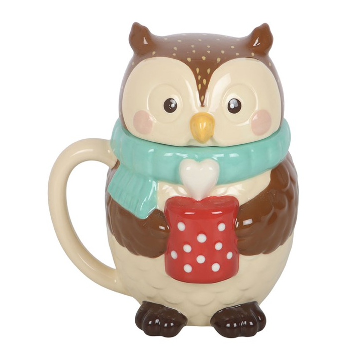 Oliver Owl Lidded Mug