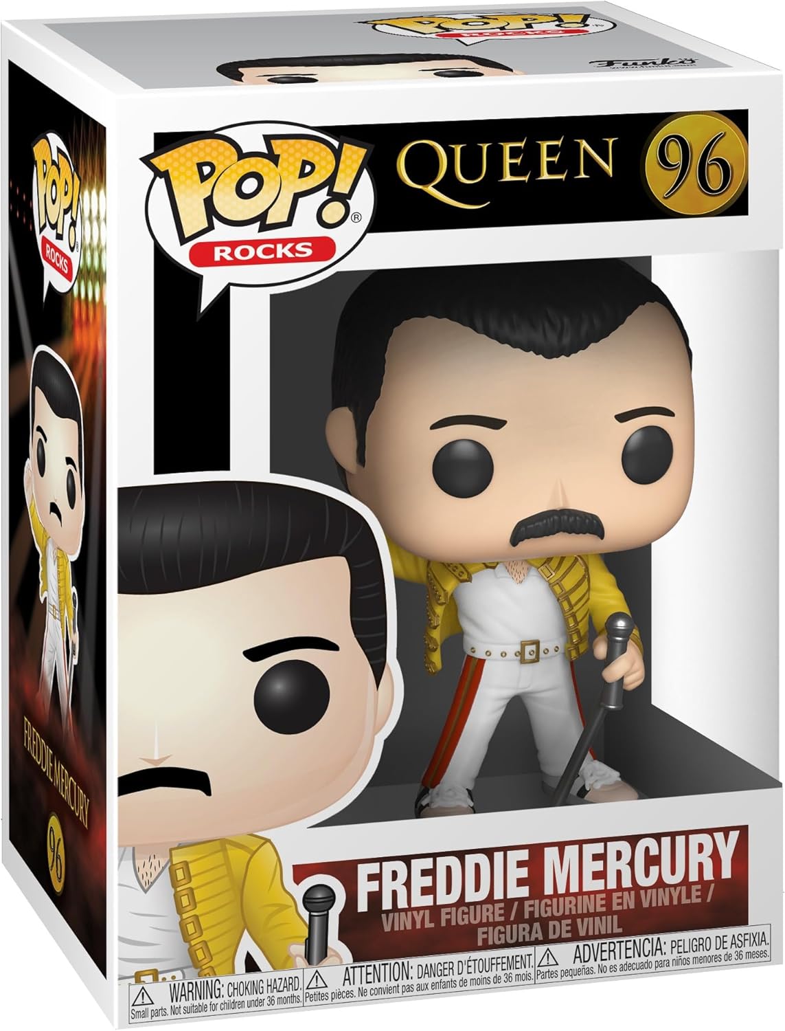 Funko Pop! Rocks: Queen-Freddie Mercury Wembley 1986 #96 Funko