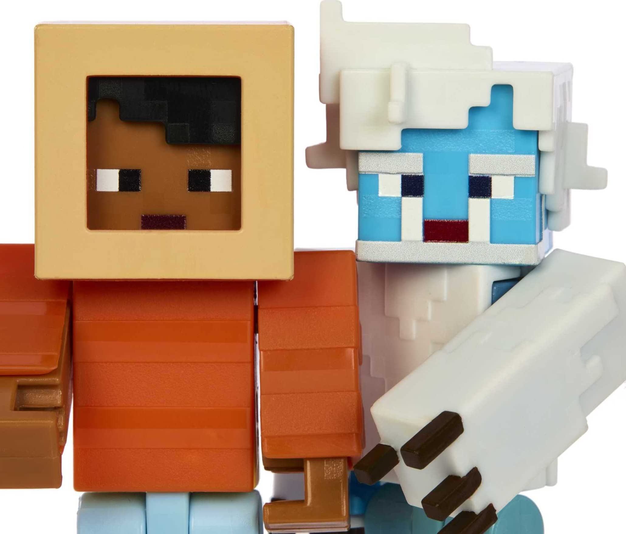 Mattel Minecraft Game, Creator Series Action Figures and Accessories, Camp Enderwood Steve and Mob Figures Mattel