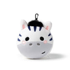 Relaxeazzz Adoramals Bali the Zebra Round Plush Travel Pillow & Eye Mask Relaxeazzz