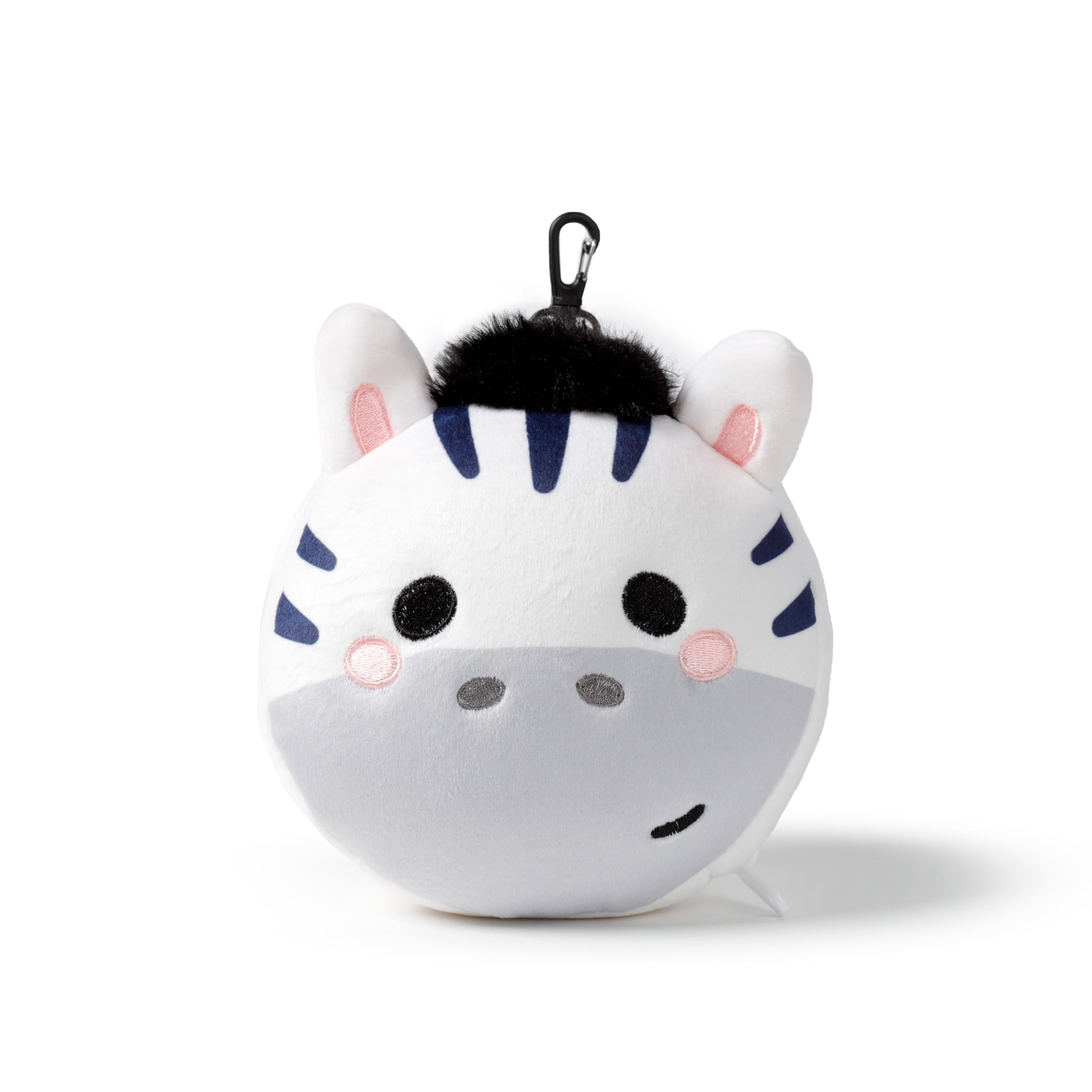 Relaxeazzz Adoramals Bali the Zebra Round Plush Travel Pillow & Eye Mask Relaxeazzz