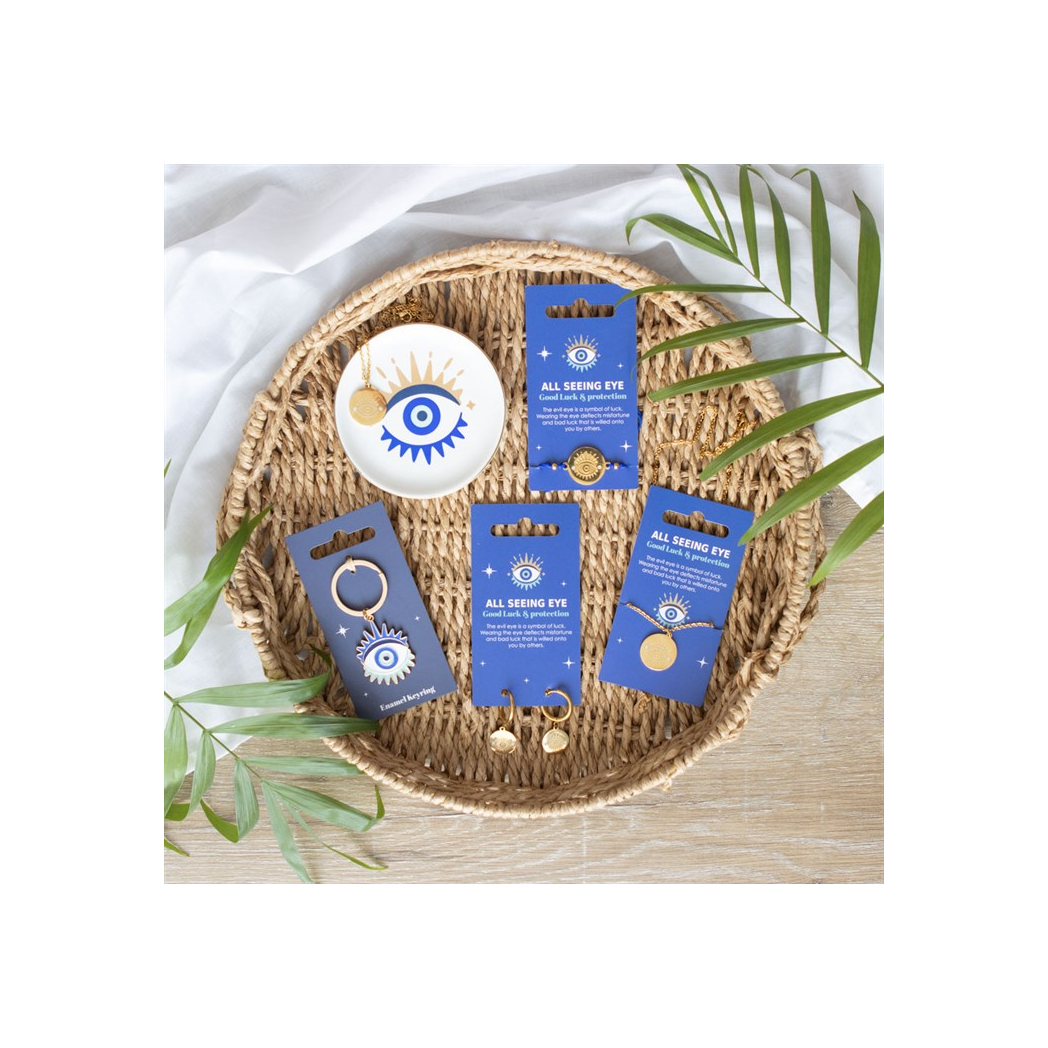 All Seeing Eye Necklace & Dish Gift Set