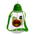 Puckator Adoramals Dinosaur Bottle With Straw 450ml Puckator