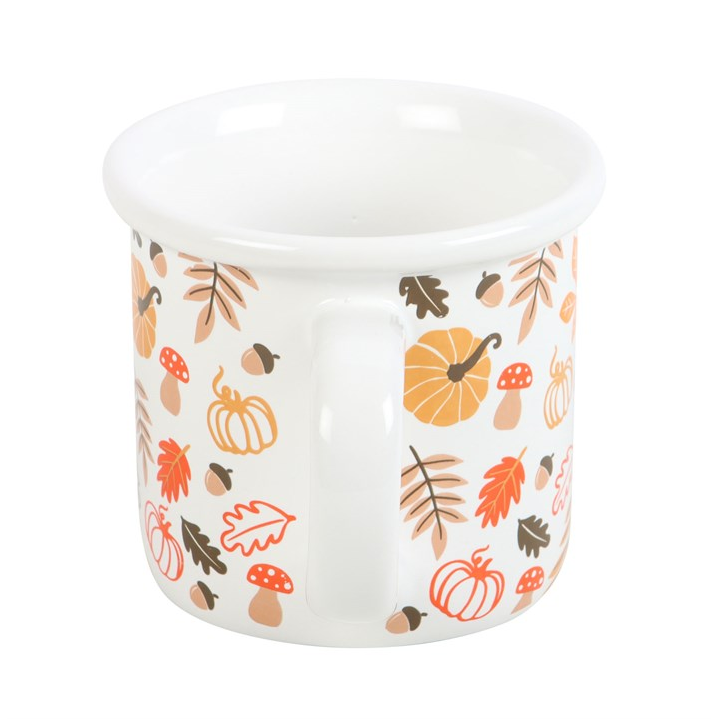 Autumn Leaves and Pumpkins Mug – 480ml