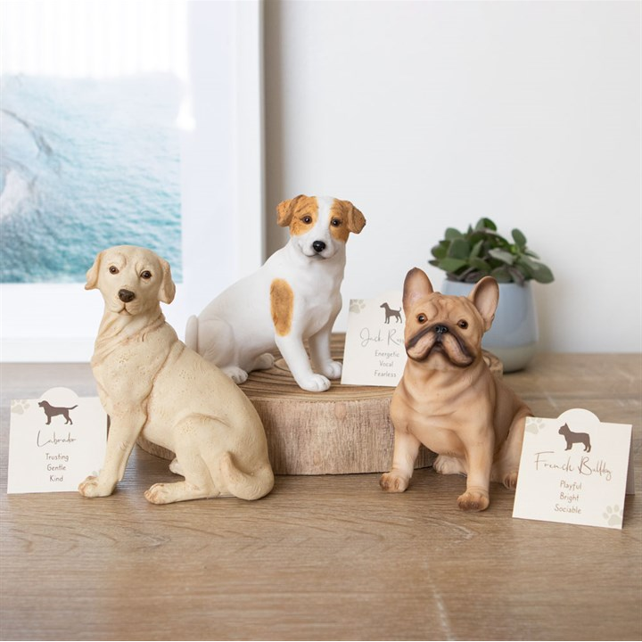 French Bulldog Resin Ornament with Sentiment Card