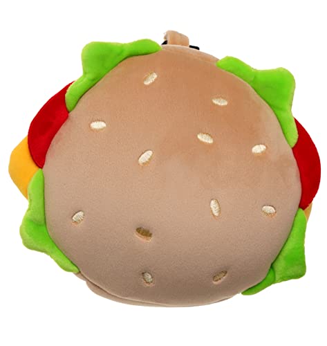 Relaxeazzz Fast Food Burger Round Plush Travel Pillow & Eye Mask Puckator