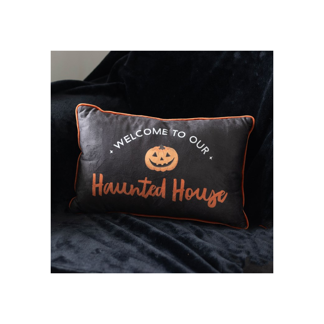 Rectangular Haunted House Cushion 40cm