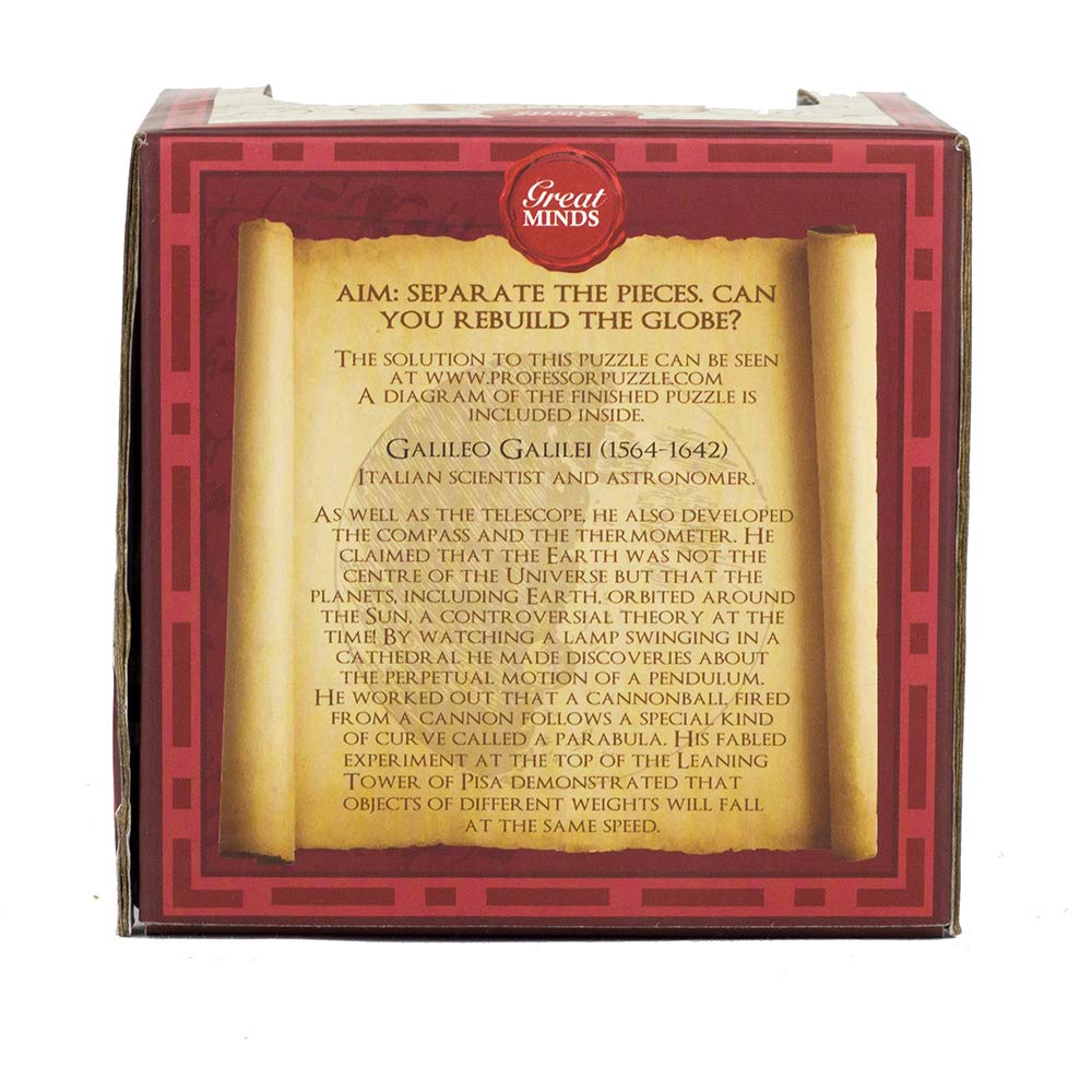 Professor Puzzle Great Minds Collection Galileo's Globe Puzzle Game Professor PUZZLE