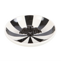 Black & White Striped Bat Trinket Dish