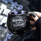 Normal Is an Illusion Gothic Mug and Socks Gift Set – 500ml