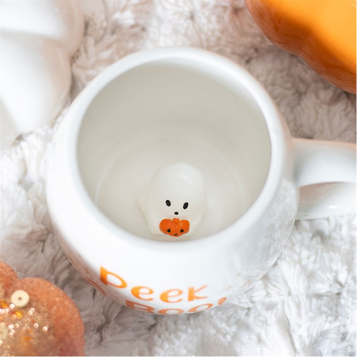 Peekaboo Ghost Rounded Mug