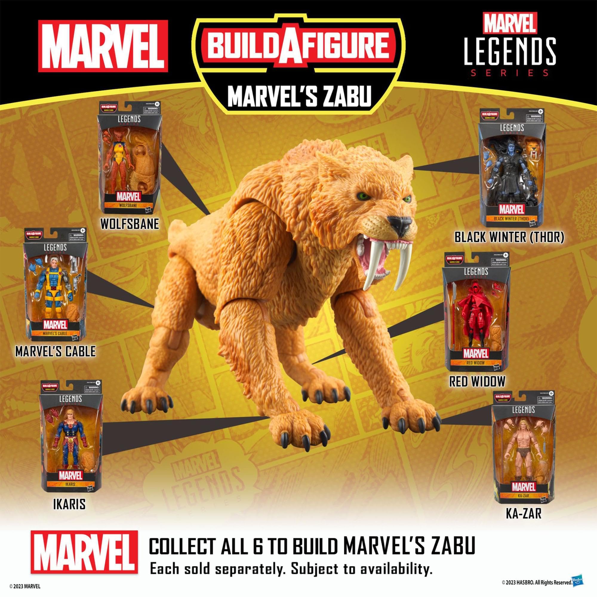Hasbro Gaming Ka-Zar/ Superior Iron Man/ Black Winter (Thor) Hasbro Marvel