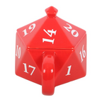 D20 Gaming Dice-Shaped Ceramic Mug with Lid – 500ml
