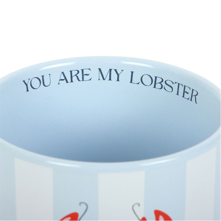 You Are My Lobster Blue & White Striped Mug